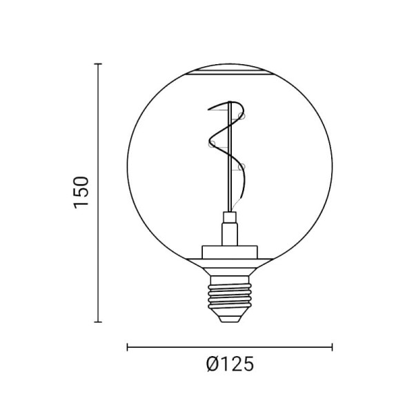 Dekorativna LED žarulja E27 2.5W 188 lm 1800K LED žarulje SP11708 - iDEAL LED | Led žarulje - LED rasvjeta iDEAL LED | Led žarulje - LED rasvjeta Dekorativna LED žarulja E27 2.5W 188 lm 1800K