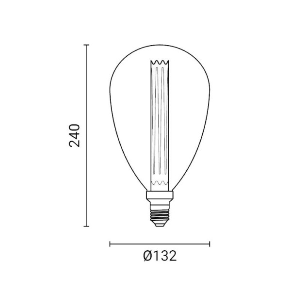 Dekorativna LED žarulja E27 3W 225 lm 1800K