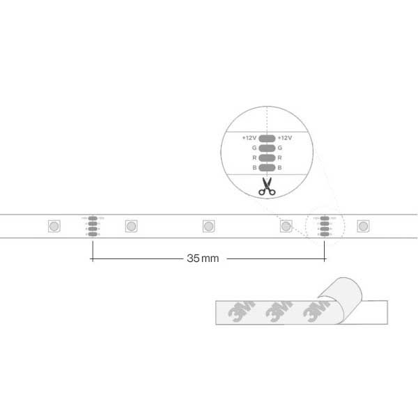 Digitalna LED traka 5V WS2812B 30 smd/m 8W/m - 5 metara LED trake ST4491 - iDEAL LED | Led žarulje - LED rasvjeta iDEAL LED | Led žarulje - LED rasvjeta Digitalna LED traka 5V WS2812B 30 smd/m 8W/m - 5 metara