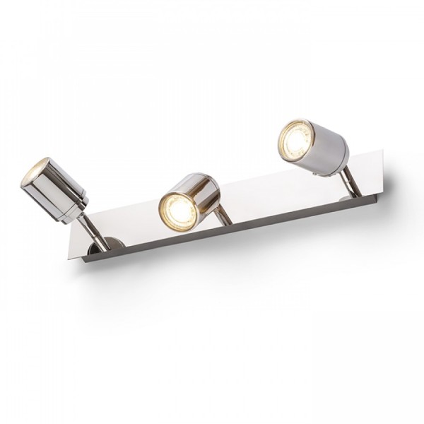 DUBLIN I montažni krom LED reflektor 230V GU10 3x9W IP44