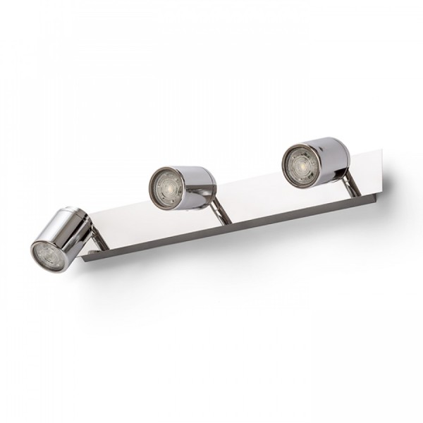 DUBLIN I montažni krom LED reflektor 230V GU10 3x9W IP44