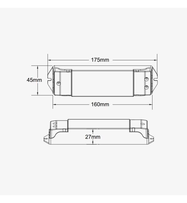 Dvokanalni zonski kontroler za CCT LED trake s funkcijom PUSH-DIM 12-48V DC