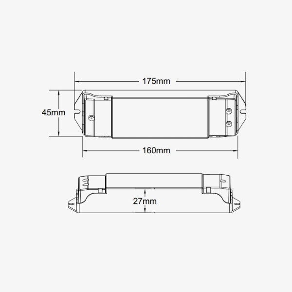 Dvokanalni zonski kontroler za CCT LED trake s funkcijom PUSH-DIM 12-48V DC