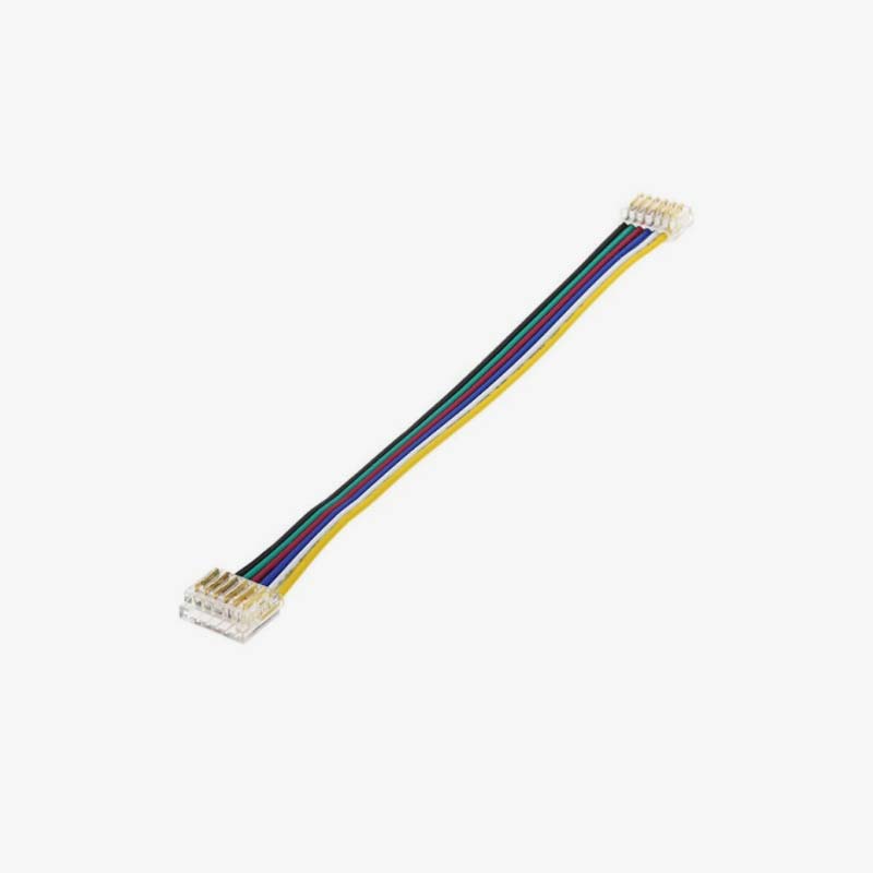 Dvostrani konektor sa žicom za RGB CCT SMD LED trake 6 Pin 12 mm