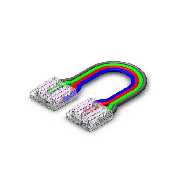 Dvostruka spojnica sa žicom za COB RGB LED traku 10 mm Dodaci za instalaciju AC6599 - iDEAL LED | Led žarulje - LED rasvjeta iDEAL LED | Led žarulje - LED rasvjeta Dvostruka spojnica sa žicom za COB RGB LED traku 10 mm