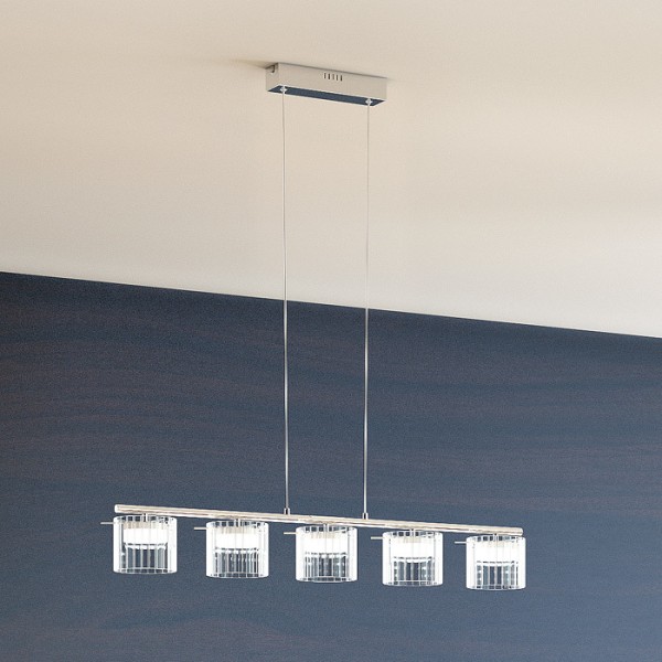 Estra V visilica kristalno staklo 230V LED 5x5W 3000K LED unutarnja rasvjeta - iDEAL LED | Led žarulje - LED rasvjeta iDEAL LED | Led žarulje - LED rasvjeta