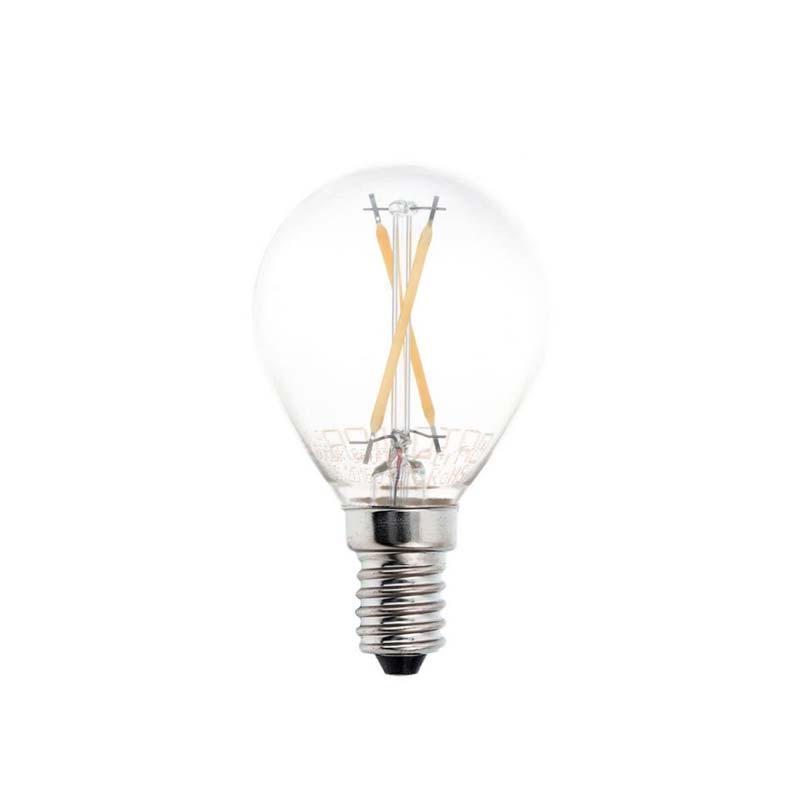 Filament LED žarulja E14 2W G45 Prozirno staklo 200 lm