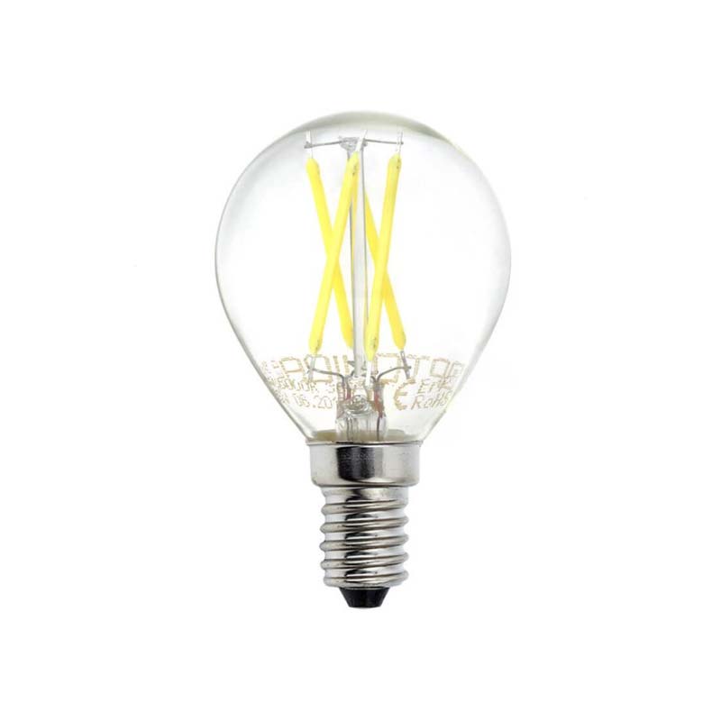 Filament LED žarulja E14 4W G45 Prozirno staklo 400 lm
