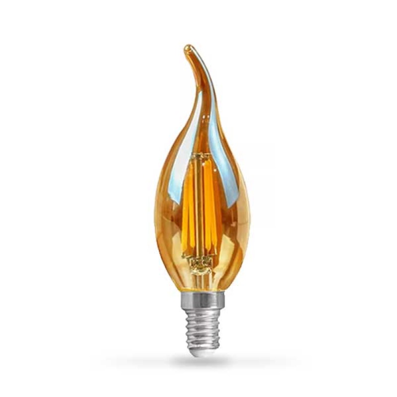 Filament LED žarulja E14 4W T35 Zlatno staklo 2200K