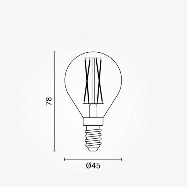 Filament LED žarulja E14 Globe P45 5W 550 lm Filament LED žarulja E14 Globe P45 5W 550 lm