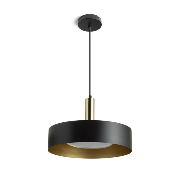 GIULIA 40 Visilica od lakiranog metala s tekstilnim kabelom 230V E27 LED unutarnja rasvjeta R13912 - iDEAL LED | Led žarulje - LED rasvjeta iDEAL LED | Led žarulje - LED rasvjeta GIULIA 40 Visilica od lakiranog metala s tekstilnim kabelom 230V E27