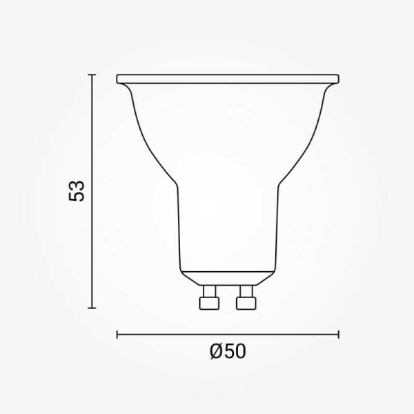 GU10 LED žarulja SPOT 9.5W 880 lm 110°