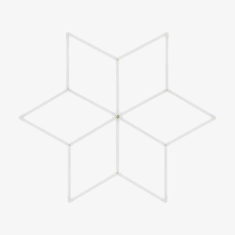 Heksagonalna modularna LED svjetiljka 126W - Oblik zvijezde