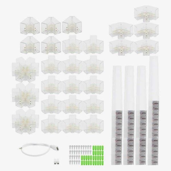 Heksagonalna modularna LED svjetiljka 294W - zvjezdasti raspored Heksagonalna modularna LED svjetiljka 294W - zvjezdasti raspored