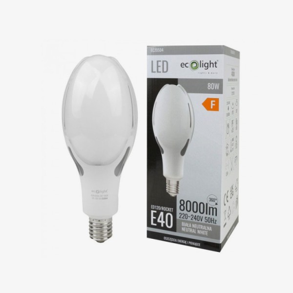 Industrijska LED žarulja E40 80W 8000 lm