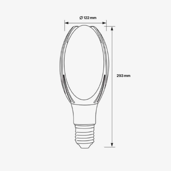 Industrijska LED žarulja E40 80W 8000 lm