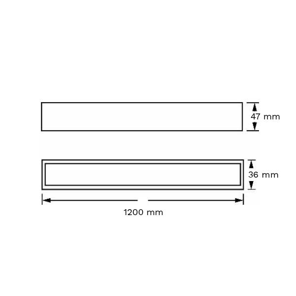 Industrijska linearna vodonepropusna svjetiljka Ronse 36W 3996 lm 4000K IP65 PF >0.9 1200cm 115 lm/W CRI >80 Industrijska LED rasvjeta 014009 - iDEAL LED | Led žarulje - LED rasvjeta iDEAL LED | Led žarulje - LED rasvjeta Industrijska linearna vodonepropusna svjetiljka Ronse 36W 3996 lm 4000K IP65 PF >0.9 1200cm 115 lm/W CRI >80