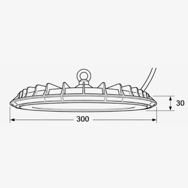 Industrijska ovjesna High Bay LED svjetiljka KARADAM 150 W 15.000 lm 4000 K IP65 IK10 Industrijska ovjesna High Bay LED svjetiljka KARADAM 150 W 15.000 lm 4000 K IP65 IK10