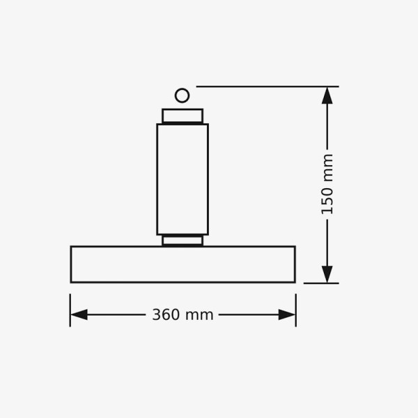 Industrijska ovjesna LED svjetiljka Margo 100 W 130 lm/W 5700K IP44