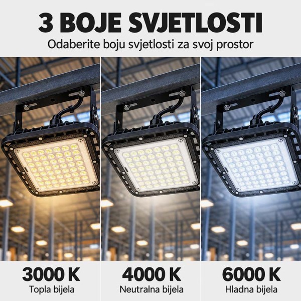 Industrijska poveziva LED svjetiljka High Bay 50W 6000 lm 3CCT IP65 Industrijska poveziva LED svjetiljka High Bay 50W 6000 lm 3CCT IP65
