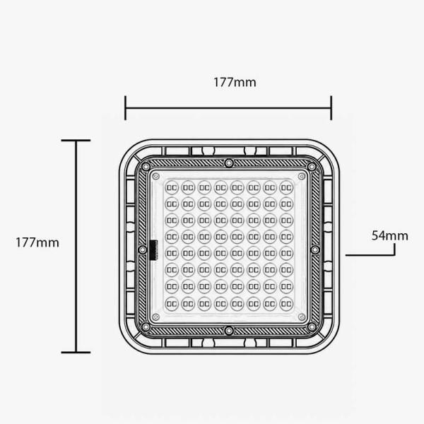 Industrijska poveziva LED svjetiljka High Bay 50W 6000 lm 3CCT IP65 Industrijska poveziva LED svjetiljka High Bay 50W 6000 lm 3CCT IP65