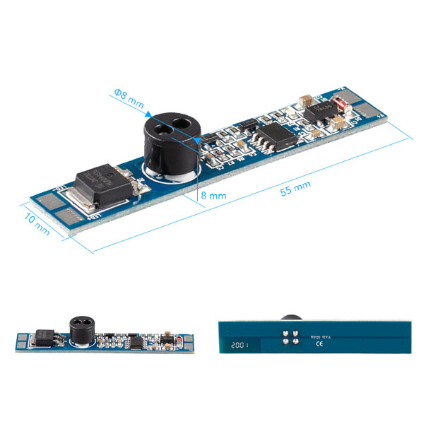 IR senzorski prekidač za ALU profile ON/OFF 12-24V 8A Dodaci za instalaciju OV353 - iDEAL LED | Led žarulje - LED rasvjeta iDEAL LED | Led žarulje - LED rasvjeta IR senzorski prekidač za ALU profile ON/OFF 12-24V 8A