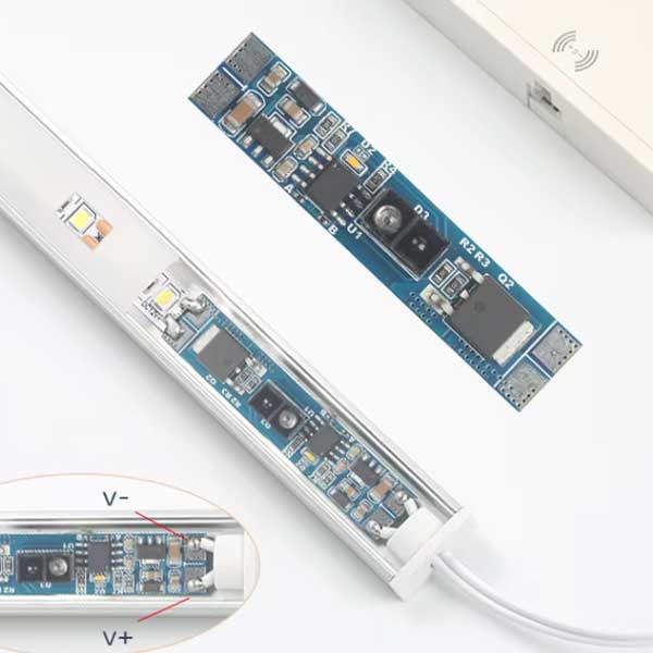 IR senzorski prekidač za ALU profile ON/OFF 12-24V 8A Dodaci za instalaciju OV353 - iDEAL LED | Led žarulje - LED rasvjeta iDEAL LED | Led žarulje - LED rasvjeta IR senzorski prekidač za ALU profile ON/OFF 12-24V 8A