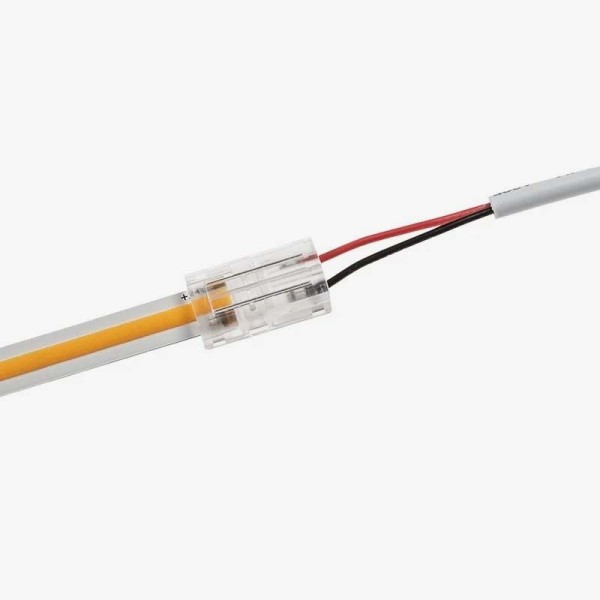Jednostrani konektor sa žicom za COB LED trake 8 mm Jednostrani konektor sa žicom za COB LED trake 8 mm