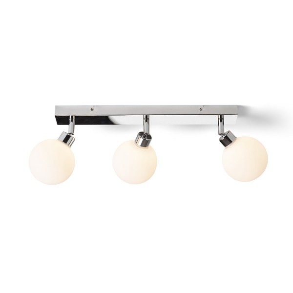 Kupaonska LED svjetiljka BOLLY III opal staklo/krom 230V G9 LED 3x3W IP44