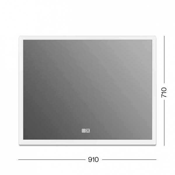 Kupaonsko LED ogledalo s grijačem 36W DIMABILNO IP44 4000K 1300 lm