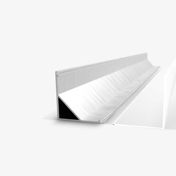 Kutni aluminijski profil za LED traku četvrtasti opalno bijeli difuzor 16 x 16 mm Kutni aluminijski profil za LED traku četvrtasti opalno bijeli difuzor 16 x 16 mm