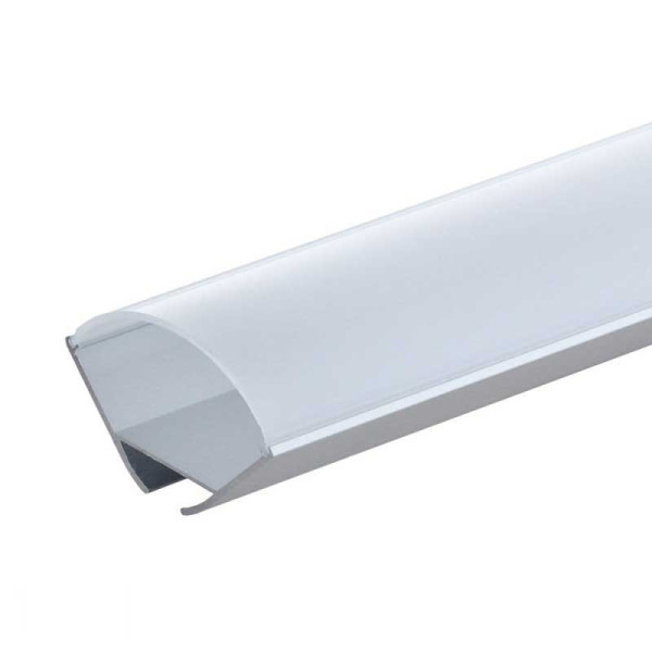 Kutni aluminijski profil za LED traku opalno bijeli difuzor 2 metra 41x20x23.5 mm