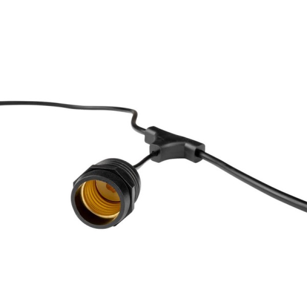 Lanac za LED žarulje E27 10 grla 5.8 metara IP65 Opuštena grla. Lanac za LED žarulje E27 10 grla 5.8 metara IP65 Opuštena grla.