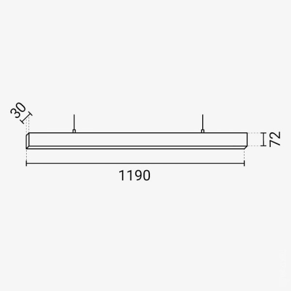 LED linearna viseća svjetiljka 50W AC200-240V 4000K 5000lm LED unutarnja rasvjeta LN5383 - iDEAL LED | Led žarulje - LED rasvjeta iDEAL LED | Led žarulje - LED rasvjeta LED linearna viseća svjetiljka 50W AC200-240V 4000K 5000lm