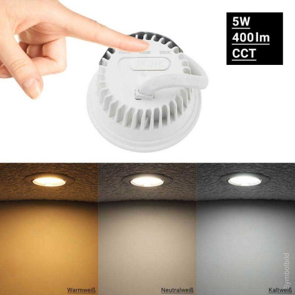 LED modul GU10 5W 110° SMD CCT podesiva boja svjetlosti LED modul GU10 5W 110° SMD CCT podesiva boja svjetlosti