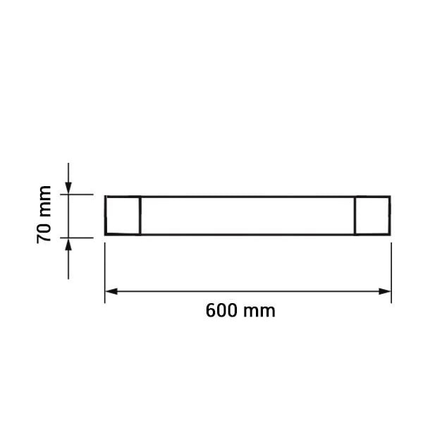 LED NADGRADNA VODOTIJESNA SVJETILJKA 20W IP65 60CM 1660LM