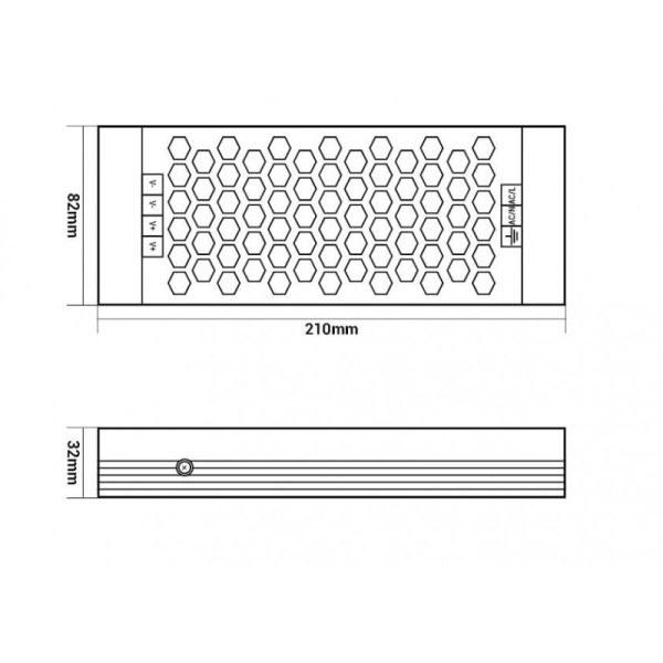 LED napajanje 200W 24V 8.35A Slim metalno kućište