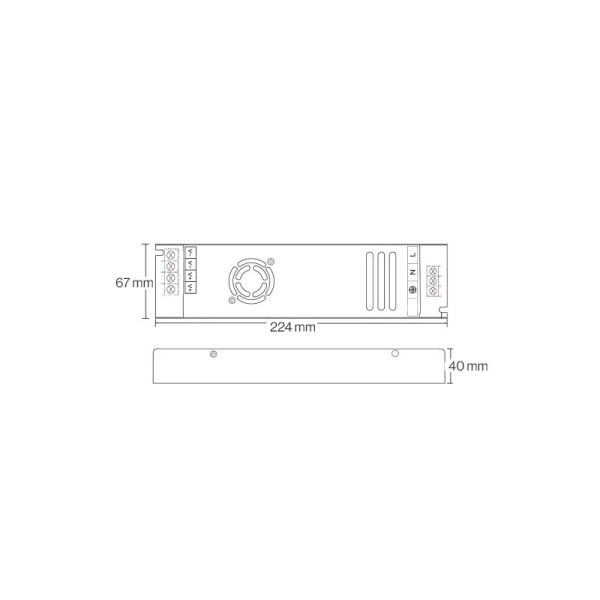 LED NAPAJANJE 360W 24V 15A Metalno slim kućište