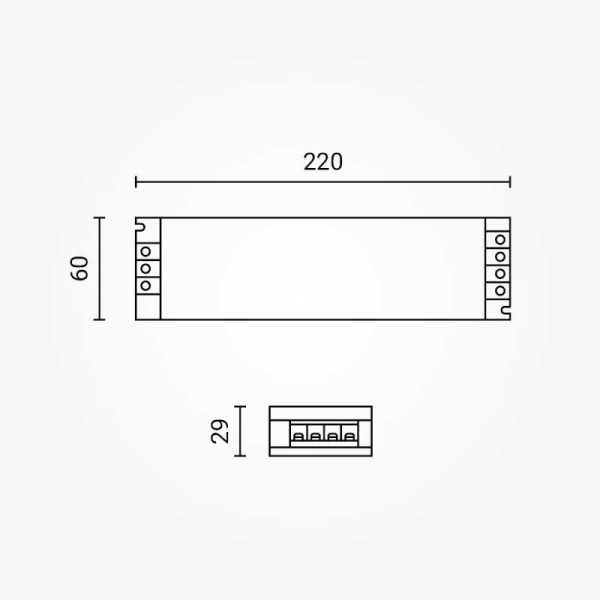 LED napajanje 48V 400W 8.33A metalno kućište IP20