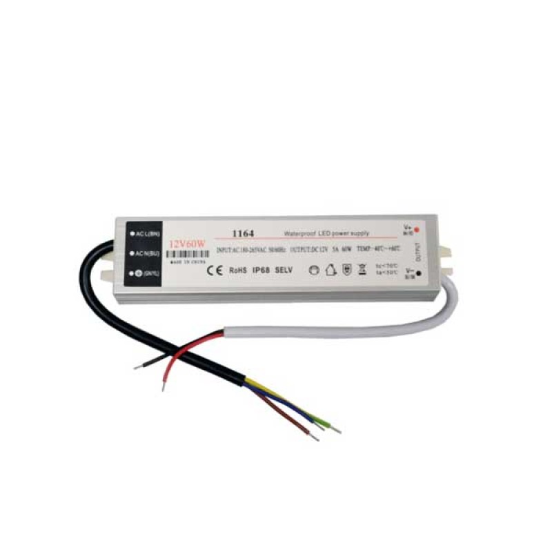 LED NAPAJANJE 60W 12V 5A VODOOTPORNO IP67 Metalno kućište
