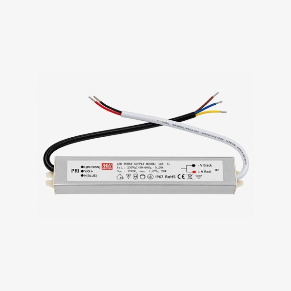 LED napajanje Slim 12V 20W 1.7A Aluminij...