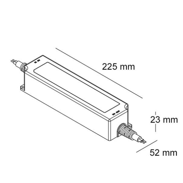 LED napajanje slim 24V 200W 8.33A vodootporno metalno kućište IP67