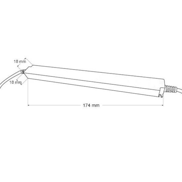 LED napajanje Super slim 24V 24W 1A aluminijsko kućište IP20