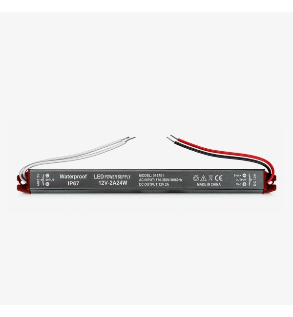 LED napajanje Super slim 24W 12V 2A aluminij kućište IP67