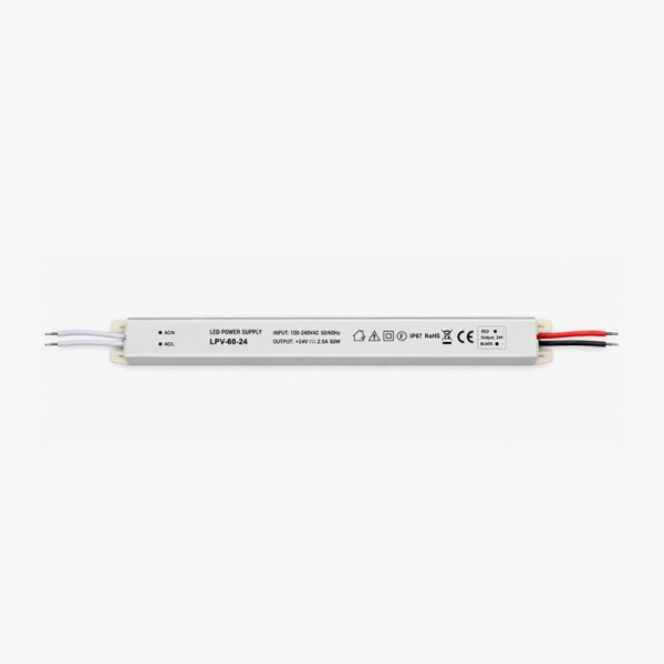 LED napajanje Super slim 48W 24V 2A aluminij kućište IP67