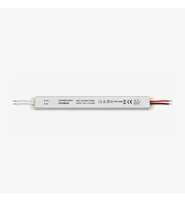 LED napajanje Super slim 48W 24V 2A aluminij kućište IP67