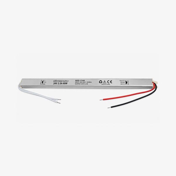 LED napajanje Super Slim 60W 24V 2.5A Aluminij kućište IP20