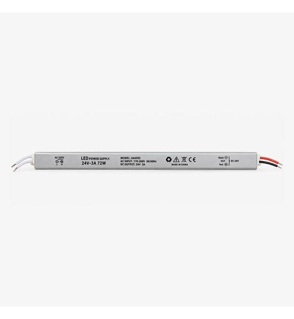 LED napajanje Super slim 72W 24V 3A aluminij kućište