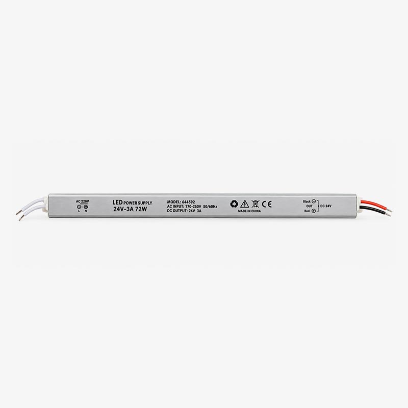 LED napajanje Super slim 72W 24V 3A aluminij kućište