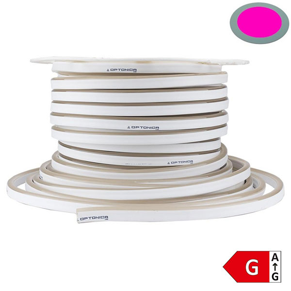 LED NEON FLEX 8.5W/M 220V IP65 PINK - Kolut 50 metara